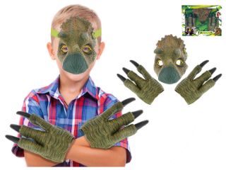 Obrázek z Maska dinosaurus zelená, v krabičce 